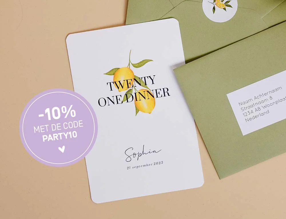 uitnodiging 21 diner