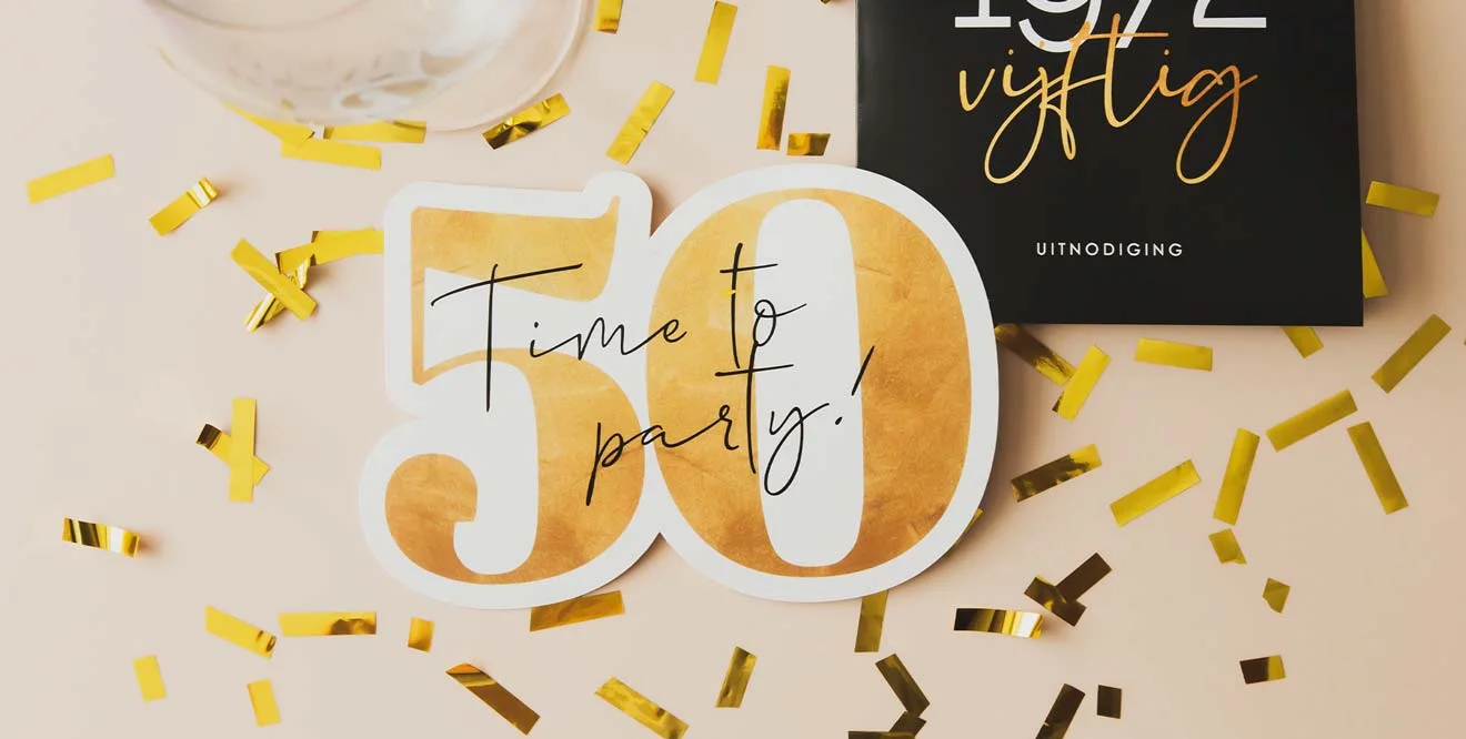 uitnodiging verjaardag 50 jaar