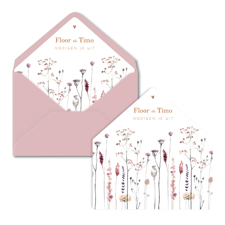 Inlay droogbloemen