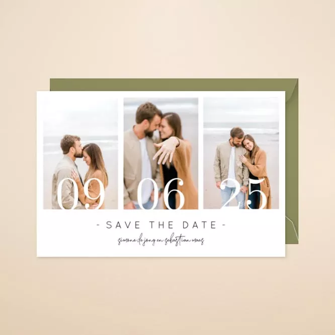 Save the date kaart