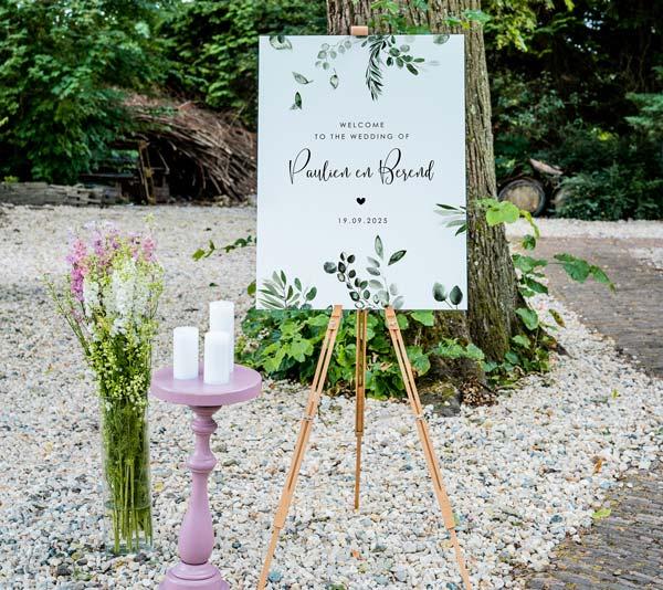 bruiloft botanisch thema