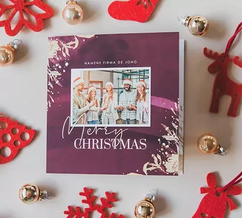 zakelijke kerstkaart met foto
