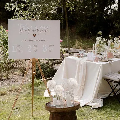 tafelsetting bord bruiloft