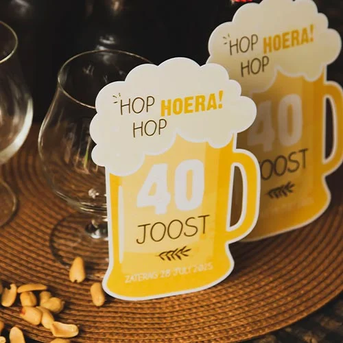 uitnodiging bierpul man