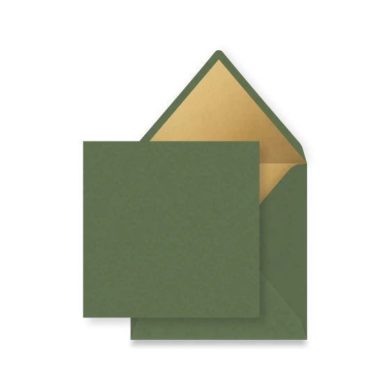 Envelop inlay donkergroen