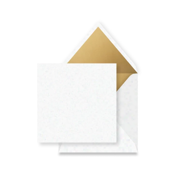 Envelop inlay wit