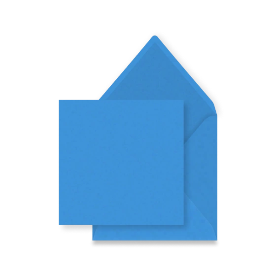 Koningsblauwe envelop