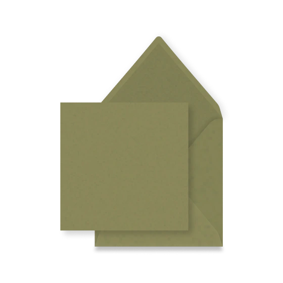 Olijfgroene envelop
