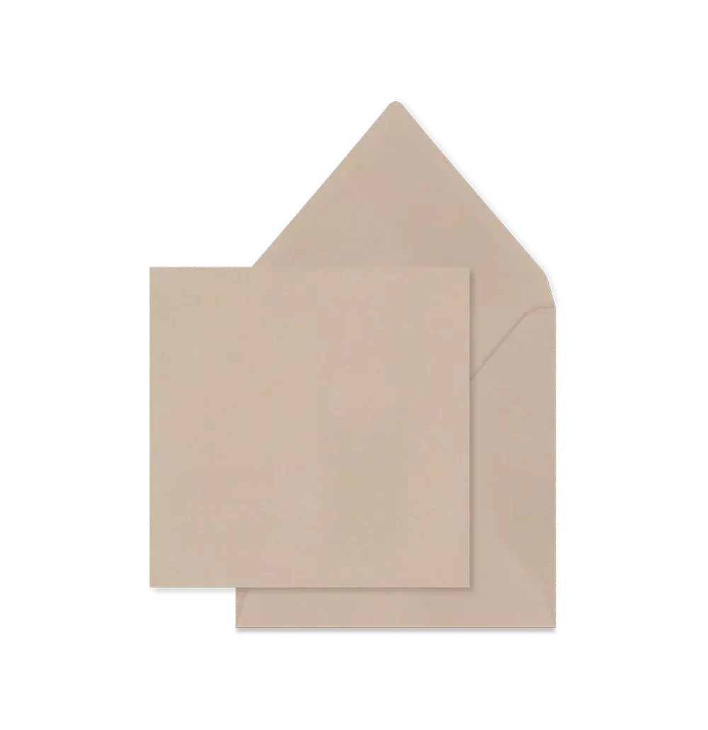 Metallic beige envelop