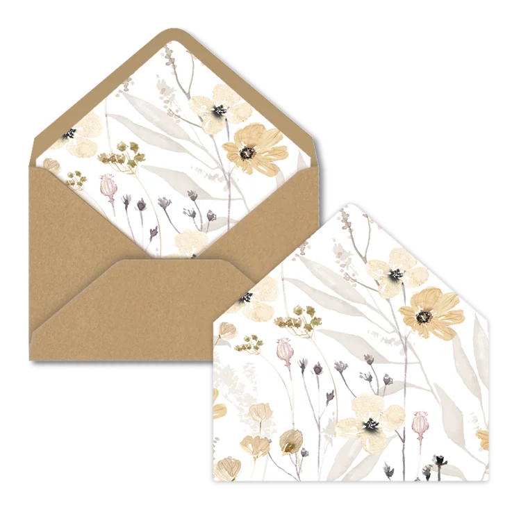 Inlay bloemen pastel