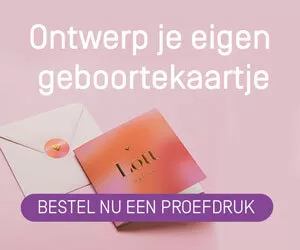 banner geboortekaartjes