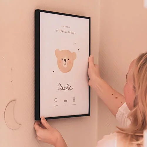 wanddecoratie babykamer
