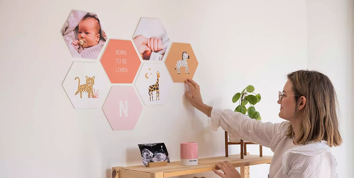 Modulaire wanddecoratie makeb