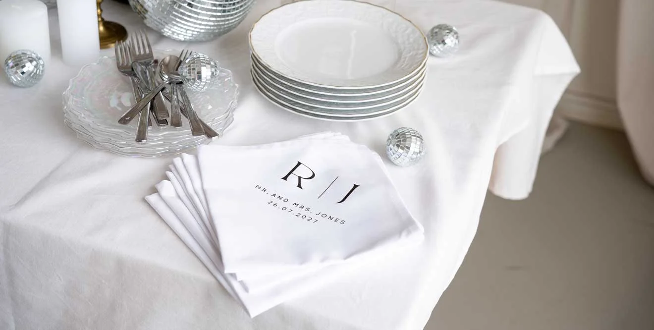 servetten bruiloft