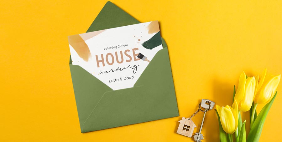 Housewarming uitnodiging