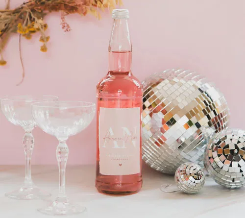 fles etiket bedankjes huwelijk
