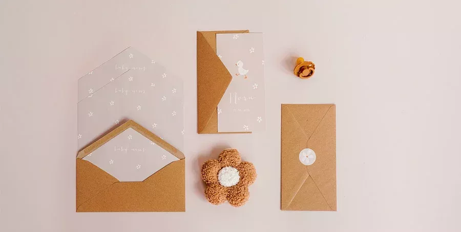 romantische geboortekaartjes