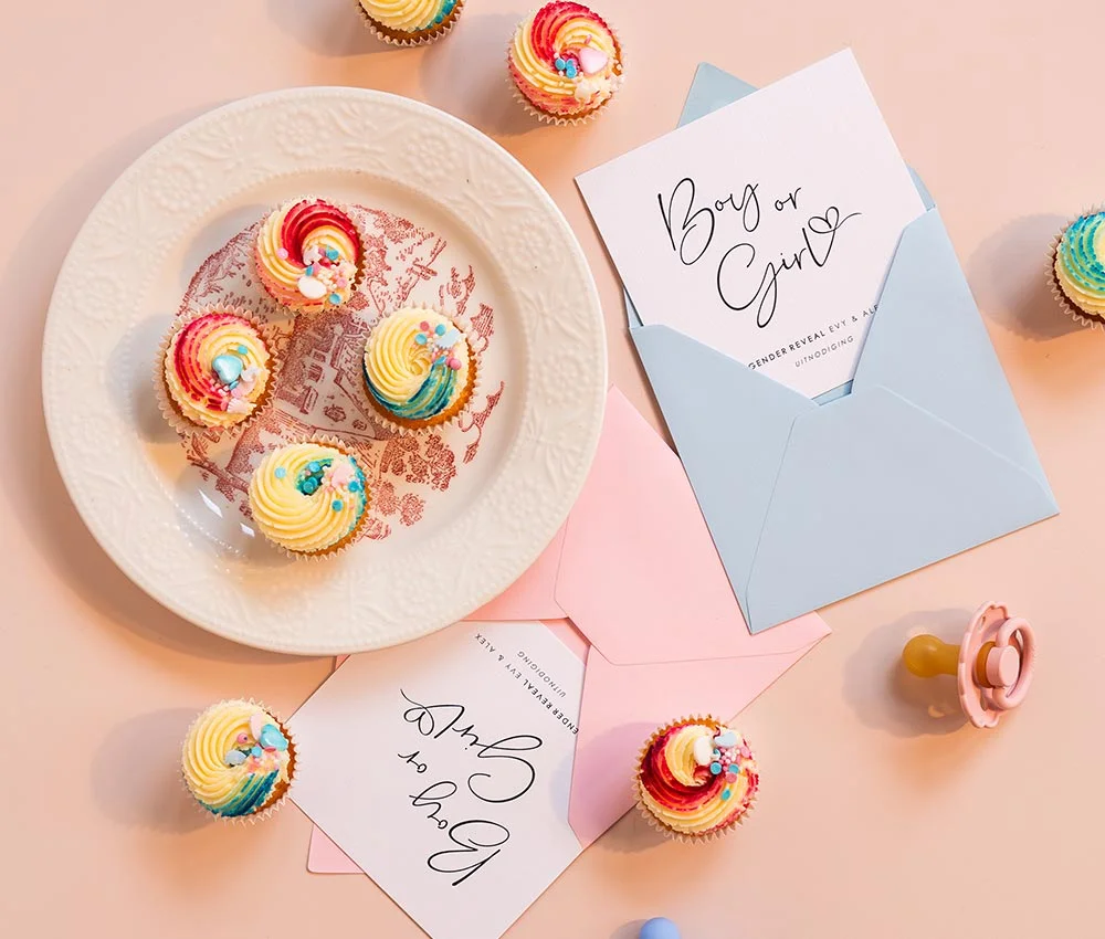 gender reveal uitnodiging