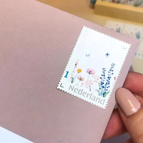 postzegel geboortekaartje