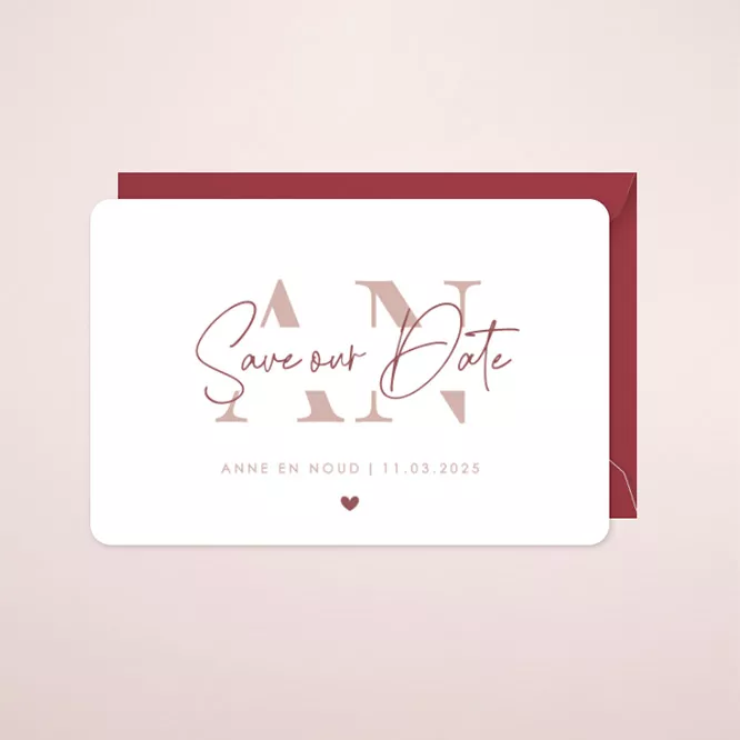 Save the date kaart