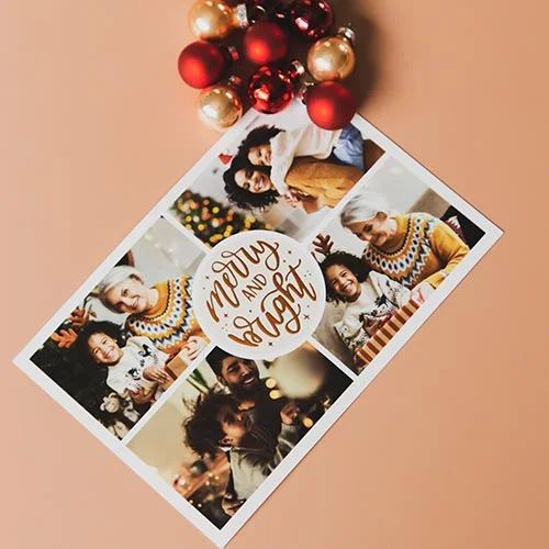 foto collage kerstkaart 