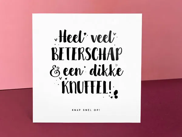 beterschap wenskaart maken