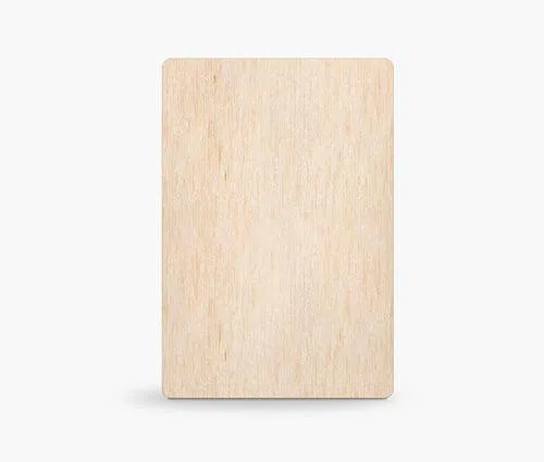 houten kerstkaart zelf maken enkel staand