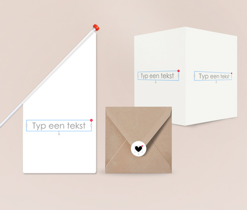 zelf sluitstickers en geboorte aankondigingen maken
